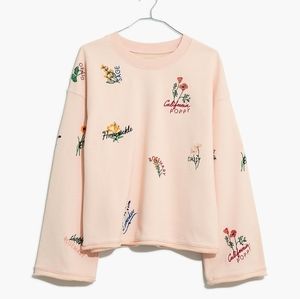 Madewell Botanical Embroidered Sweatshirt